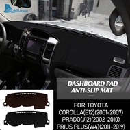 For Toyota Corolla Prad Prius Plus Accessories Flannel Car Anti Slip Anti UV Mat Dashboard Cover Pad Shading Pad Interior Trim