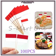 SM 100pcs Food Flag Food Decoration - Flag Toothpicks for Cake Toppers, Burgers, Cane & Finger Food,