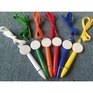 50pcs Lollipop ballpen lanyard pens, double-sided drum pens, hanging pens, mini lanyard rotary pens