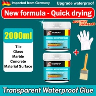 ✨1000g with brush✨ 5in1 Transparent Waterproof Glue Sealant Repair Cracks Sink Wall Tile Wallpaper R