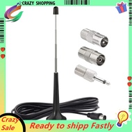 FM Telescopic Antennas for  FM Antennas Indoor FM Radio Antennas with 3 Adapter for Household Digita