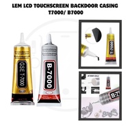 LCD Touchscreen GLUE BACKDOOR CASING T7000/ B7000 Multipurpose glue 15ML 50ML 110M