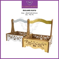 Dulang Hantaran Kahwin Kayu Berendoi | Nikah Trend Klasik Tunang Wedding Gift Tray | JV 5147