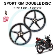 SPORT RIM SP522 DOUBLE DISC HONDA DASH 110 V2 DASH 110 FI DASH 125 FI FUTURE 125 FI WAVE 125 I MOTOR