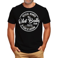 Men's cotton T-shirt Vintage 1975 T Shirts 50th Birthday Gifts for Him Legends were Born in 1975 Ret