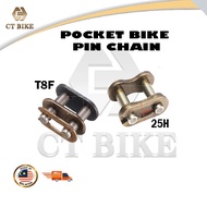 Pocket Bike 49cc/ Dirt Bike Scrambler 49cc Pin Chain Rantai 25H/T8F