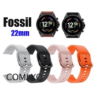 Fossil Men watch Strap Silicone Sports Soft 22mm Band Bracelet GEN 6 4 5 44MM LTE 45MM FS5132 FS4682 FS4656 FS5237