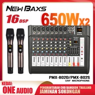 NewBaxs PMX802S เครื่องผสมสัญญาณเสียงระดับมืออาชีพ 8 ช่องสัญญาณ 16DSP อีควอไลเซอร์ 2 ชั้น EQ ไมโครโฟ