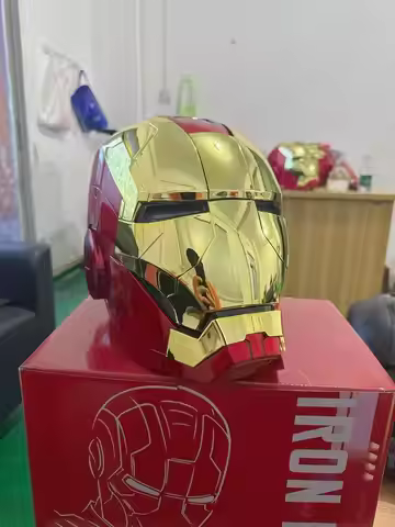 New Mk50 Mk5 Mk17 Iron Man Helmet 1:1 Role Playing Electric Opening And Closing English Voice Contro