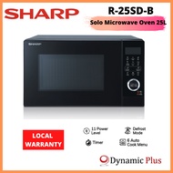SHARP R-25SD-B Solo Microwave Oven - 25L