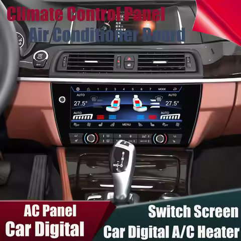 10.25''Inch For BMW 5 Series M5 F10 F11 Digital Switch A/C Heater Climate Control Panel Board LCD Ai