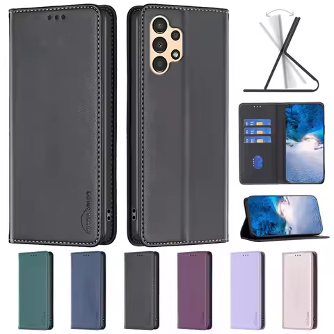 A13 SM-A135F Case For Samsung Galaxy A13 Case Magnetic Flip Phone Cases on for Samsung A 13 SM-A137F