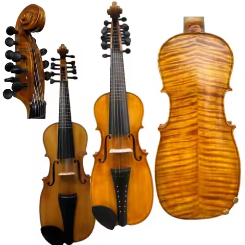 Customized Viola da Petto gamba 6+12 strings 18" Viola d'Amore, rich Loud sound