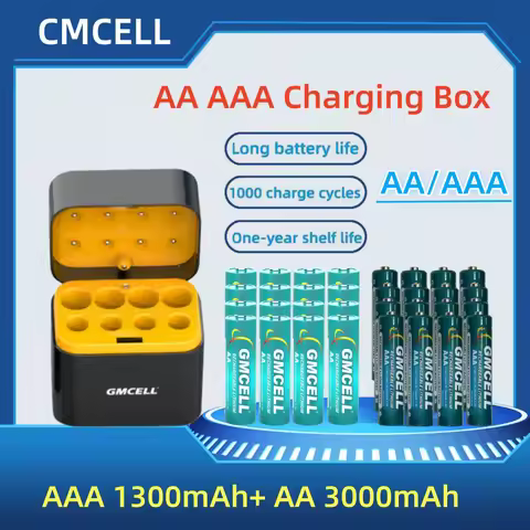 CMCEL AA AAA Cells Rechargeable Li-ion Battery Type-C Charger Box Wholesale for Mouse Keyboard Radio