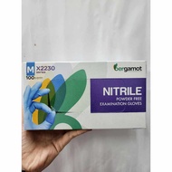 X2230 Bergamot Nitrile Gloves Powder Free Examination Gloves Msize(100 Pcs)