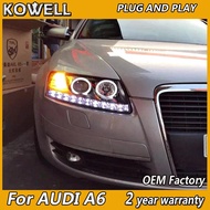 Car Styling for Audi A6 Headlights 2005-2011 A6 Head Lights A6L C5 C6 DRL Turn Signal Low High Beam 