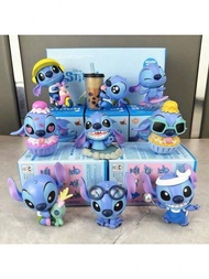 ตุ๊กตาสะสม Sonny Angels Stitch กล่องลึกลับ ตุ๊กตาตัวละครการ์ตูน PVC น่ารัก ตกแต่งภายในและภายนอกได้หล
