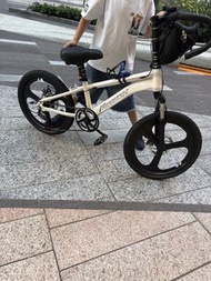 白色單車 碟剎 20吋中童單車