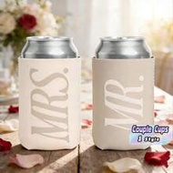 2 Sets Mr & Mrs Couple Drinkware Set, Bridal Shower Bachelorette Party Favors, Bride To Be Gifts For