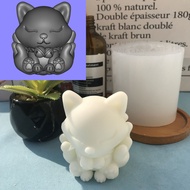 Animal Candle Abrasive Tool Modeling Aromatherapy Candle Holder Abrasive Tool Little Fox Diffuser St