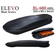 ELEVO EL-460 Matt Series (450L) Cargo Roof Box Matte Black Slim Cargo Roofbox Carrier Kotak Bumbung 