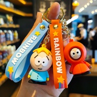 Coffeejoy Cartoon doll South Park keychain pendant bag car key chain accessories cartoon doll South 