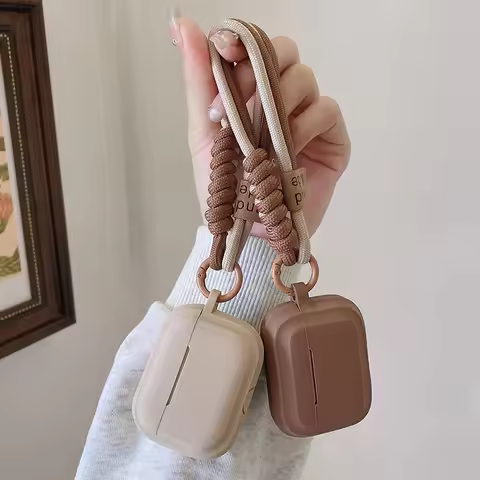 Case for Apple 2024 AirPods 4 Generation Case Cute with Strap Fundas Earpods Soft Cover for AirPod 3