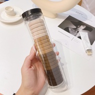 Gratis Ongkir - Karet Rambut Jepang Kemasan Tabung Isi 20 Pcs / Ikat Rambut Polos Warna Warni Import