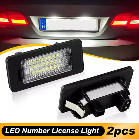 2pcs 24LED License Plate Number Light For BMW E90 M3 E92 E70 E39 F30 E60 E61 E93 License Plate Light