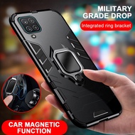For Samsung A12 A02s A32 A52 A72 A42 M31s M51 Case Back Cover On Samsun A 12 A 02s M 51 3D Armor Luxury Magnetic Flip Phone Case