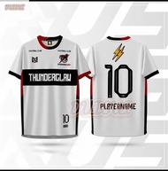 THUNDERCLAW Football Team Jersey White, Team Jersey, Football Team Jersey with Player Number, Men's 