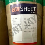 [BARU] 1ROLL 50 ++ METER ECO SHEET ORIGINAL BY TACO ES-101A PUTIH DOF WHITE DOFF ECOSHEET EKOSHEET T