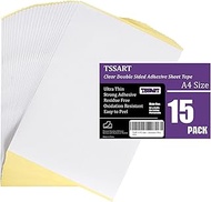 15 PCS Permanent Double-Sided Sheets Tape for Crafts - A4 Size Strong Adhesive Sticky Tape Sheets 8.