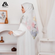&amp; AMREENA Hijab Jilbab Jumbo Syari 130x130 Dhiya Motif Printing Segi