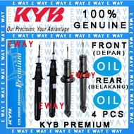 Proton Perdana 2.0 / V6 (1996-2010) KYB / KAYABA Absorber Front &amp; Rear Oil 4 Pcs