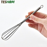 YQ2 TESHOM Egg Hand Beater Mixer Stainless Steel Held Hand Whisk Cream Kitchen Cooking Tool Gadgets Kitchen Tools