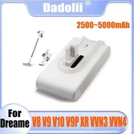 5000Mah Lithium Battery For Dreame V8 V9 V10 V9p XR Vvn3 Vvn4 Handheld Cordless Vacuum Cleaner Parts