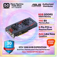 ASUS GeForce GTX1060 Expedition 6GB GDDR5 192BIT Black AAA Graphic Card (Used)