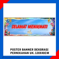 Spanduk Banner Poster Walldecor Hiasan Pajangan Pernikahan Nikah Hajat Wedding Weddings Selamat Data