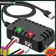 RC Car 7.4V Lipo Battery Charger- Balance Charger 2-In-1 USB Cable with XH-3P Plug 1A for 2S Batteri