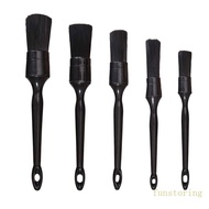 FUN Snake Head Design Professional Detail Brushes 5Pieces Ergonomic Grip Wheel Cleaner Brush for Eas