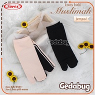 KATUN Sorex Socks W5811 / Sorex 5811 Muslimah Thumb Kaaba Socks Super Strach Elastic Cotton Choose C