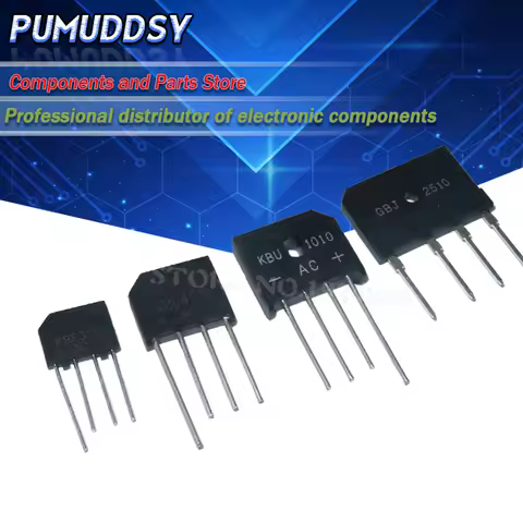 10PCS GBJ2510 GBJ3510 KBU1010 KBU1510 KBP206 KBP210 KBP307 KBP310 KBL410 KBL608 ZIP4 1000V BRIDGE RE