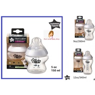 Tommee Tippee CTN Clear Bottle 5oz/9oz/12oz with Box (Super Soft Teat)