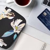 美國 TRAVELON | 對開拉鍊護照包(花卉) | RFID 防盜 保護套