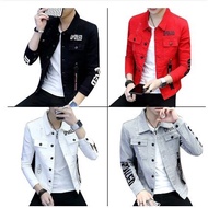 2021Denim Jackets Men Hip Hop Streetwear Casual Jeans Jacket for Men Single Breasted Denim Jacket