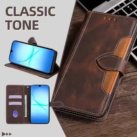 Business Leather Flip Case for Samsung Galaxy S25 Ultra S25 Plus Samsung S25 FE Edge Galaxy A17 A07 