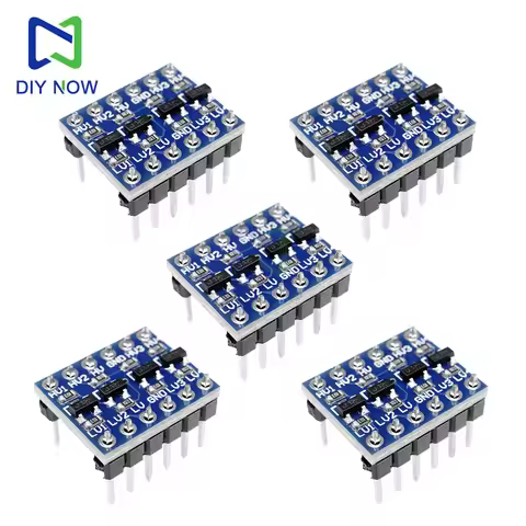 5pcs 4 Channel IIC I2C Logic Level Converter Bi-Directional Module 5V to 3.3V UART SPI Level Convers
