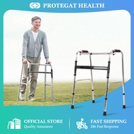 【Protegat】Adult Walker Crutch Cane Stick Elderly Walking Aid Folding Stainless Steel Heavy Duty