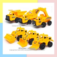 Construction car toy set 6pcs contains small sand truck small excavator Dozer cement mixer slender